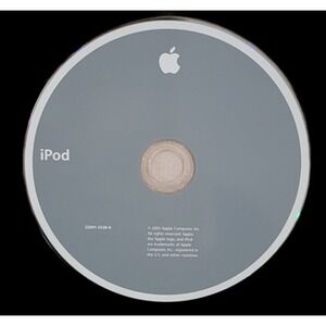 Apple iPod Software CD 2Z691-5528-A Drivers Utilities 2005 Mac Windows